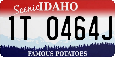 ID license plate 1T0464J