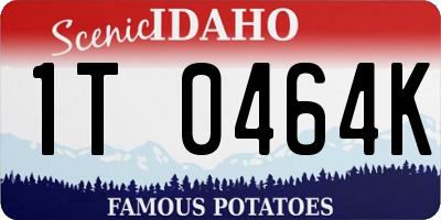 ID license plate 1T0464K