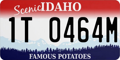ID license plate 1T0464M