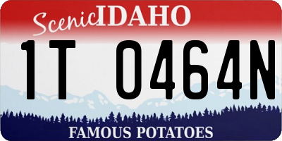 ID license plate 1T0464N
