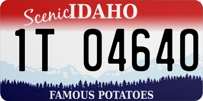 ID license plate 1T0464O