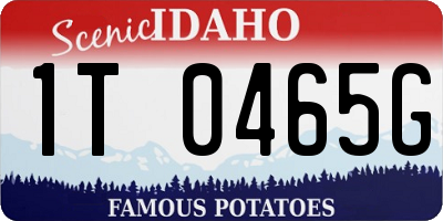 ID license plate 1T0465G