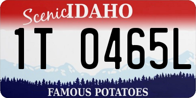 ID license plate 1T0465L