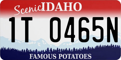 ID license plate 1T0465N