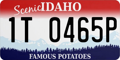 ID license plate 1T0465P