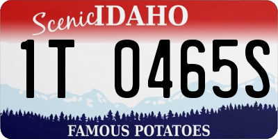 ID license plate 1T0465S