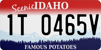 ID license plate 1T0465V