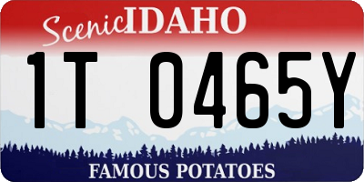 ID license plate 1T0465Y