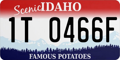 ID license plate 1T0466F