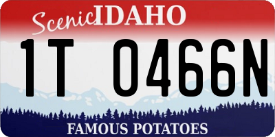ID license plate 1T0466N