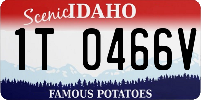 ID license plate 1T0466V