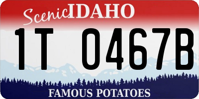 ID license plate 1T0467B