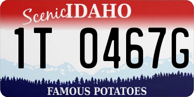 ID license plate 1T0467G