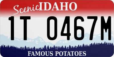 ID license plate 1T0467M