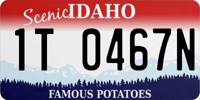 ID license plate 1T0467N