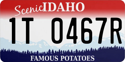 ID license plate 1T0467R