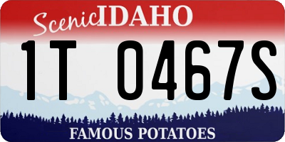 ID license plate 1T0467S