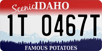 ID license plate 1T0467T