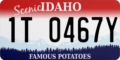 ID license plate 1T0467Y
