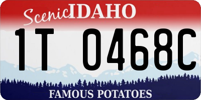 ID license plate 1T0468C