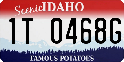 ID license plate 1T0468G