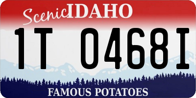 ID license plate 1T0468I