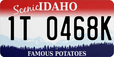 ID license plate 1T0468K