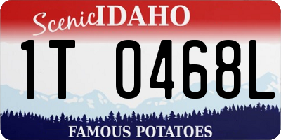 ID license plate 1T0468L