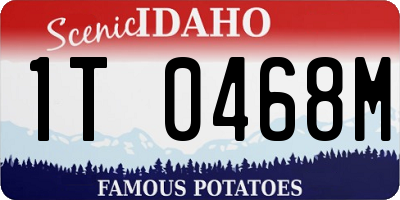 ID license plate 1T0468M