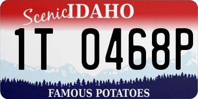 ID license plate 1T0468P