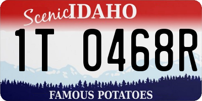 ID license plate 1T0468R