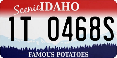 ID license plate 1T0468S