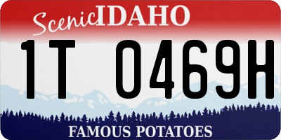 ID license plate 1T0469H