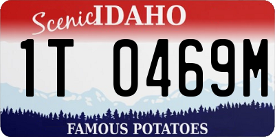 ID license plate 1T0469M