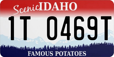 ID license plate 1T0469T