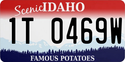 ID license plate 1T0469W
