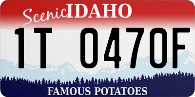 ID license plate 1T0470F