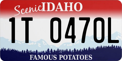 ID license plate 1T0470L