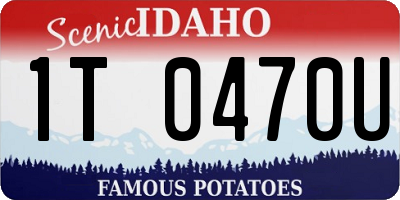ID license plate 1T0470U