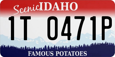 ID license plate 1T0471P