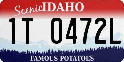 ID license plate 1T0472L