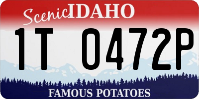 ID license plate 1T0472P
