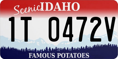 ID license plate 1T0472V