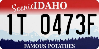 ID license plate 1T0473F