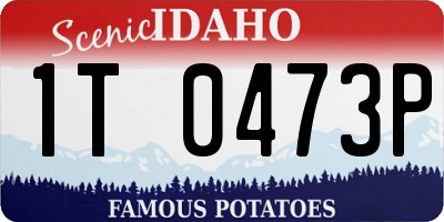 ID license plate 1T0473P