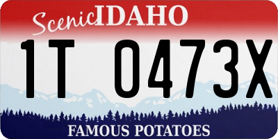 ID license plate 1T0473X