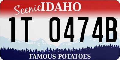 ID license plate 1T0474B
