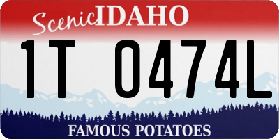 ID license plate 1T0474L