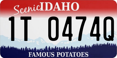 ID license plate 1T0474Q