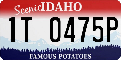 ID license plate 1T0475P